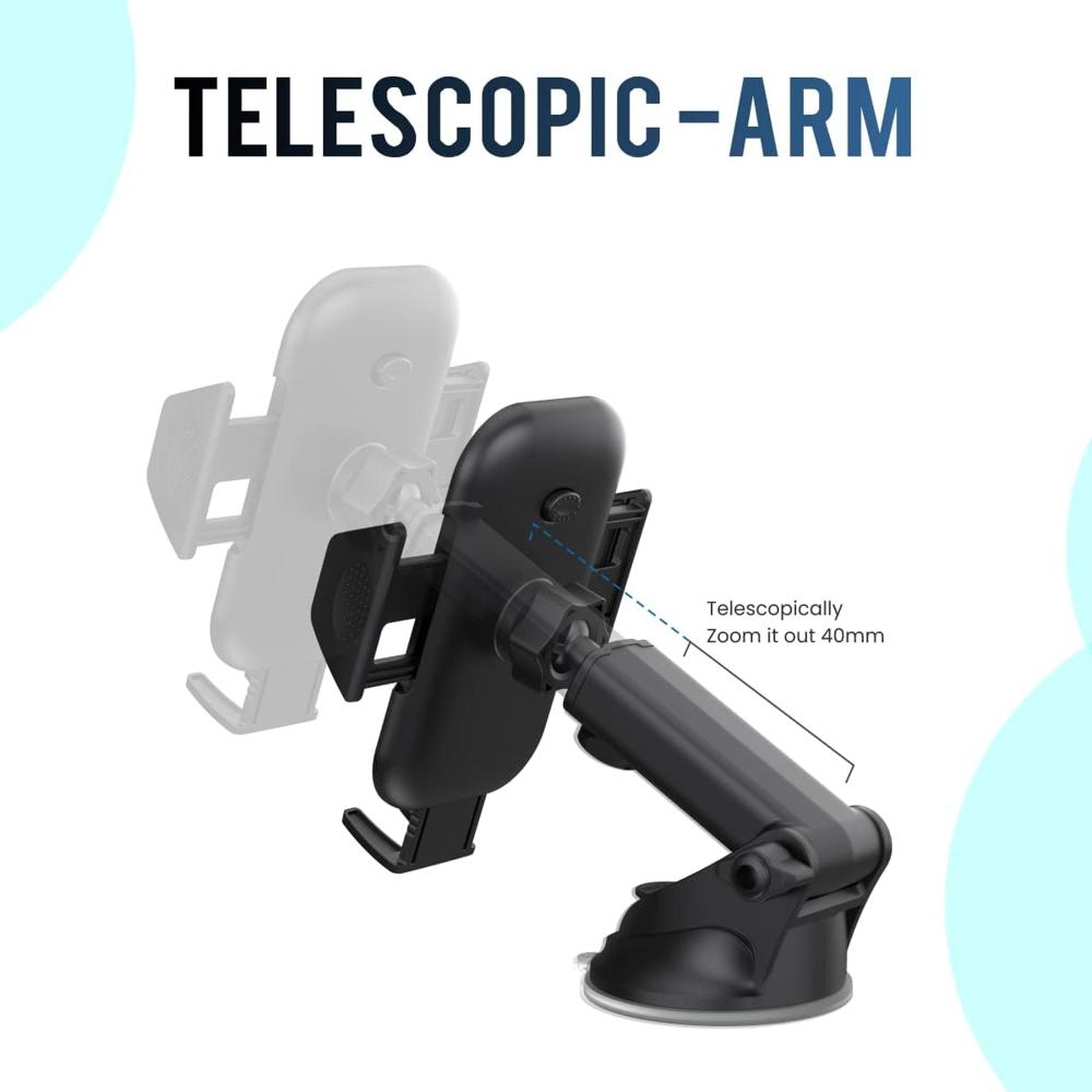 Portronics Clamp M Car Mobile Holder