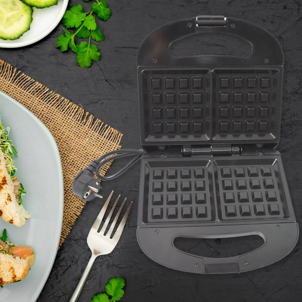 Sandwich Maker Makes 2 Square Sandwiches, Non-Stick Plates, Easy to Clean