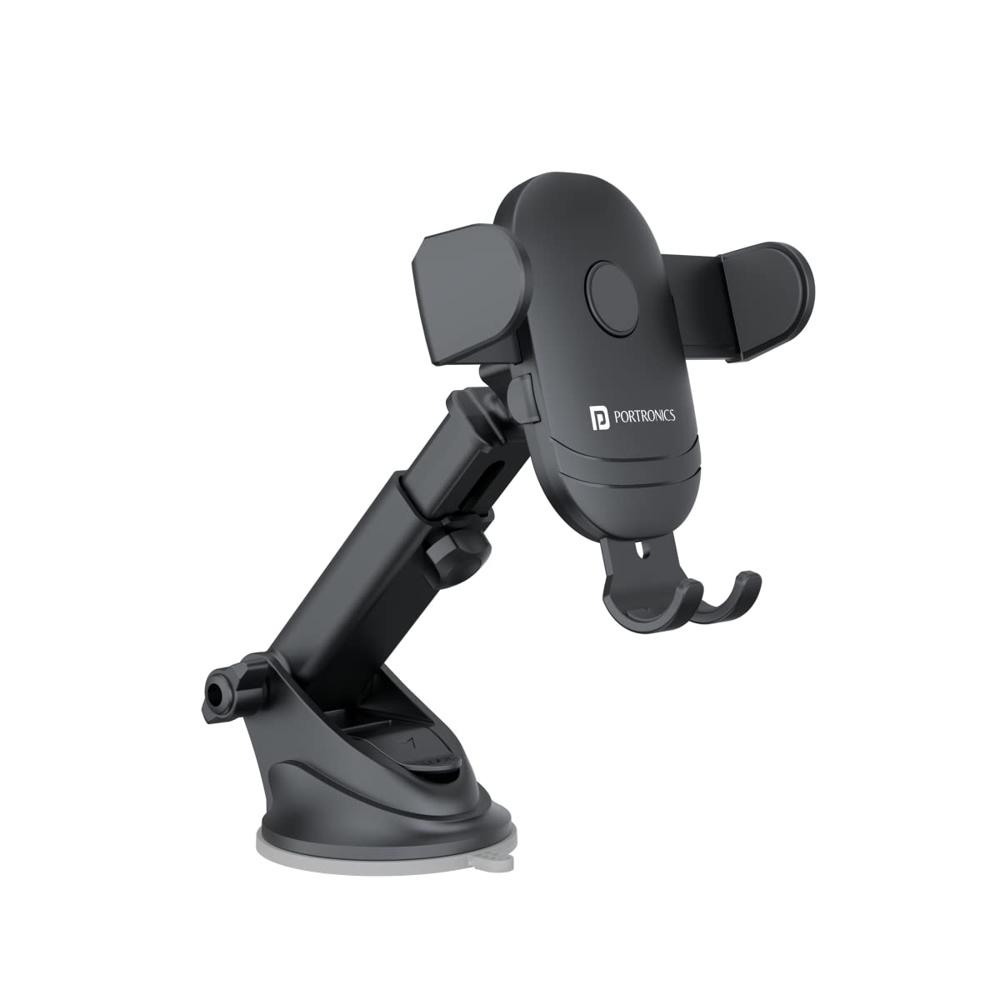 Portronics Clamp M2 Adjustable Car Mobile Phone Holder Stand