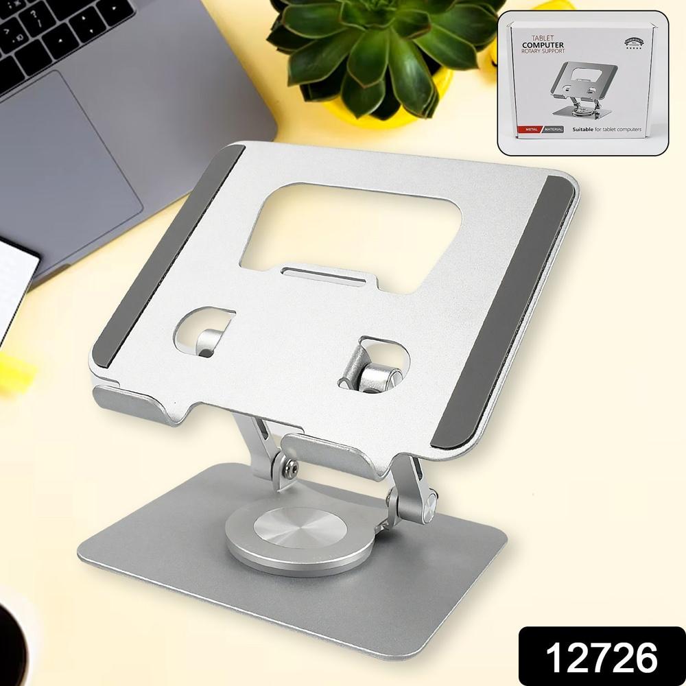 Aluminum Alloy 360 Rotating Adjustable Bracket A Adju Portable Foldable Tablet Stand - No Of Ports: 1