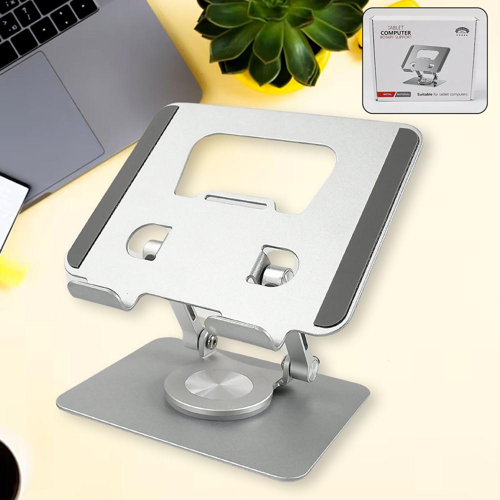 Aluminum Alloy 360 Rotating Adjustable Bracket a Adju Portable Foldable Tablet Stand