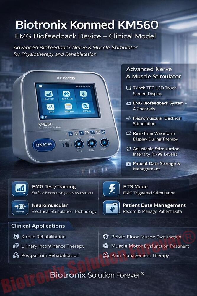 Konmed KM-560 EMG Biofeedback Stimulator with Clinical Modes