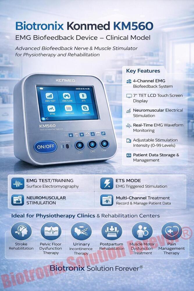 Konmed KM-560 EMG Biofeedback Stimulator with Clinical Modes