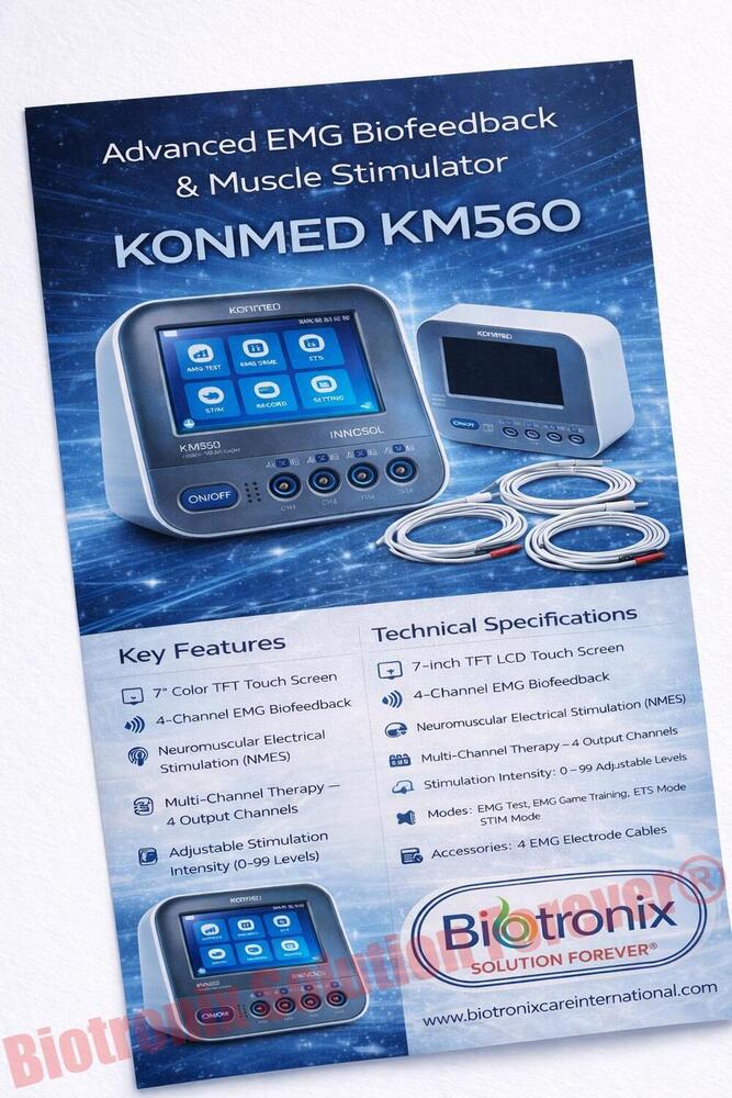 Konmed KM-560 Clinical Biofeedback Device with Rehab Features