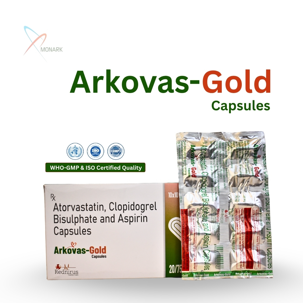 Atorvastin 20MG + Clopidegrel Bisulphate 75MG +Aspirin 75MG Cap