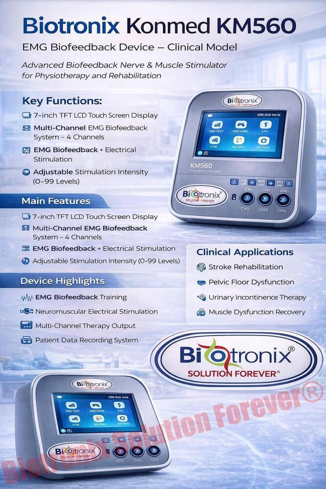 Konmed KM-560 Clinical Biofeedback Device with Rehab Features