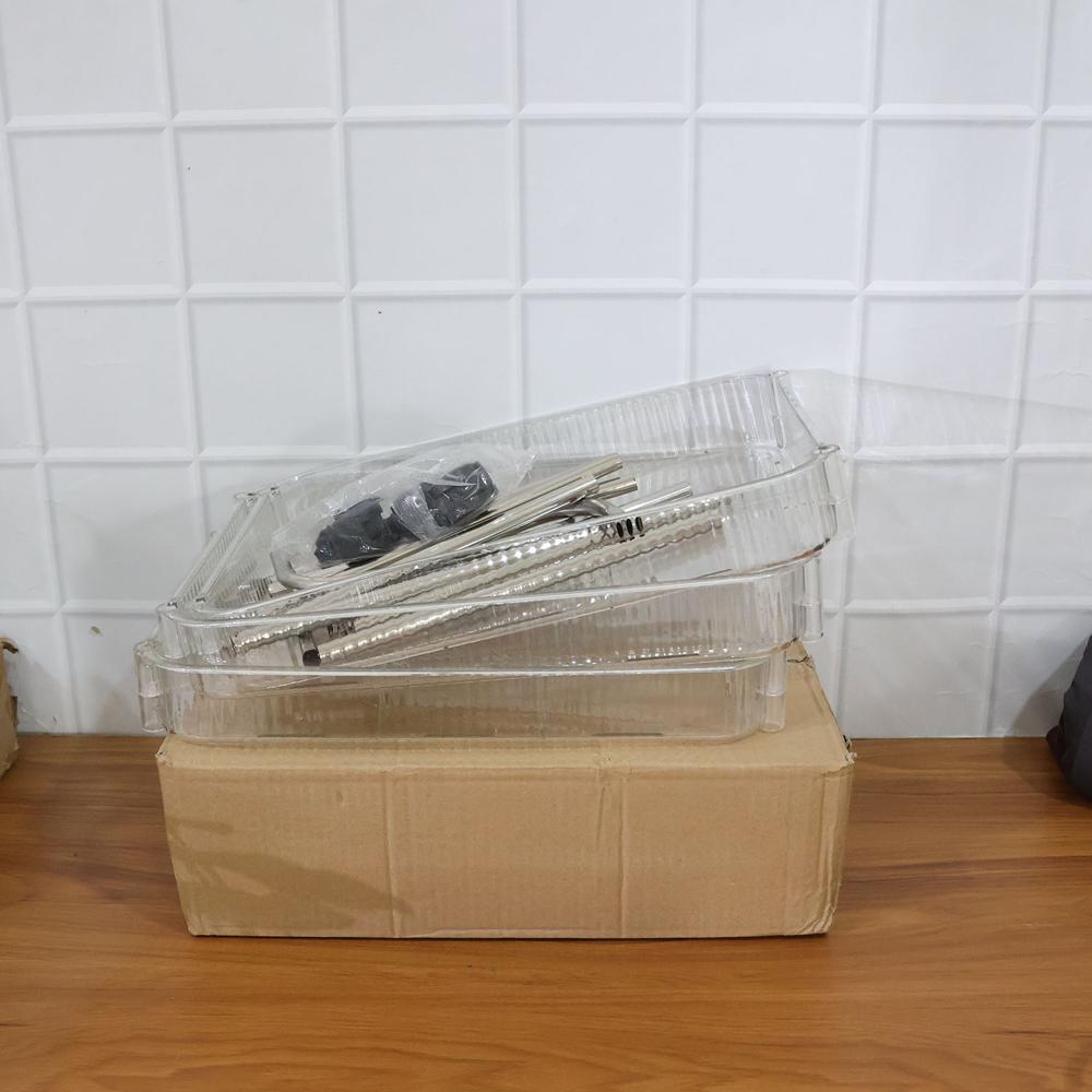3 Layer Multipurpose Storage Trolley with Wheels