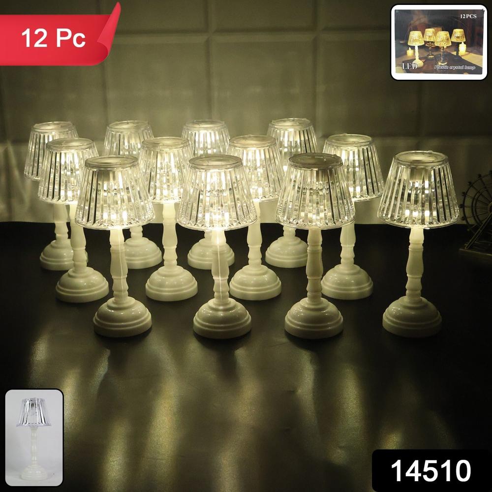 Led Crystal Table Lamps (12 Pc) - Material: Plastic