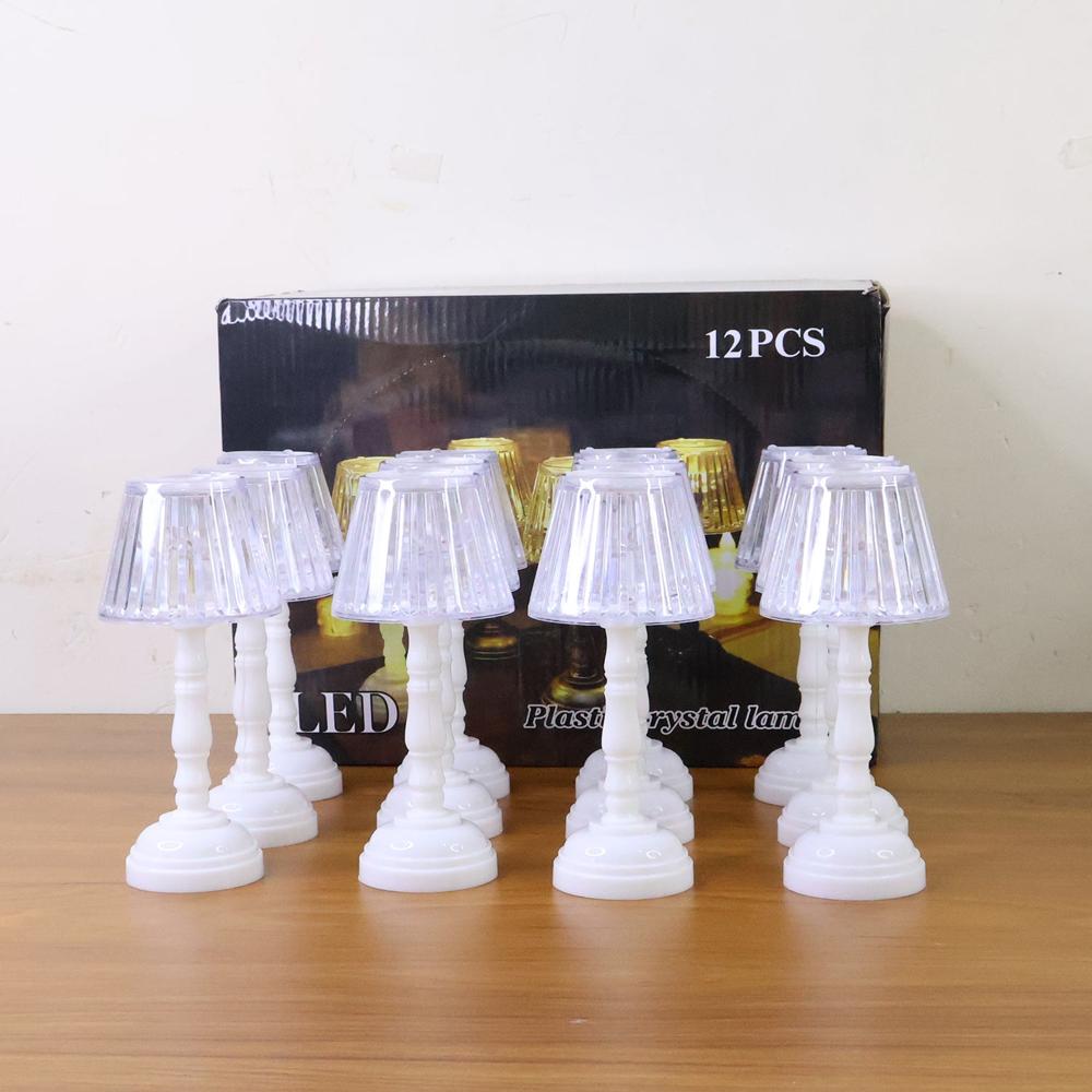 Led Crystal Table Lamps (12 Pc) - Material: Plastic