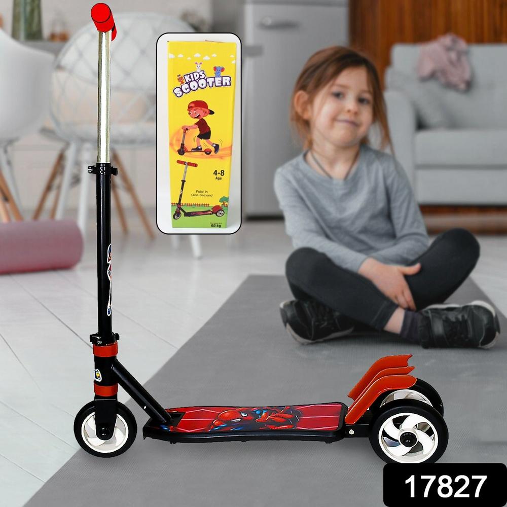 Kids 3 Wheel Leg Push Scooter with Adjustable Height