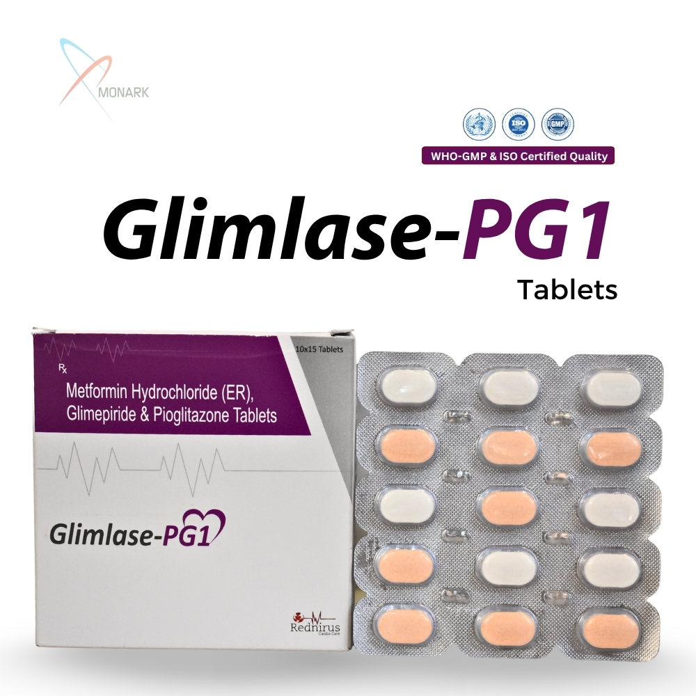 Metformin (SR) 500MG + Voglibos 0.2MG + Glimepride 2MG Bilayered Tablet