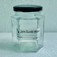 400ml Hexagonal Glass Jar