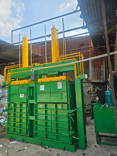 Double Box Double Cylender Baling Machine