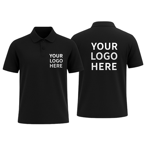 Black Customized Polo T-Shirt