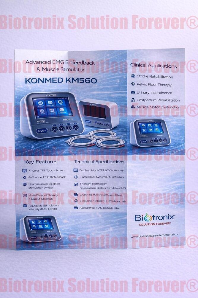 Konmed KM-560 4 Channel Physiotherapy Biofeedback machine  Equipments