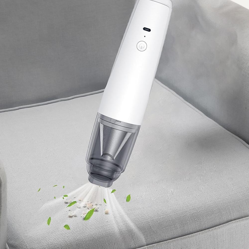 Multipurpose Cordless Rechargeable Mini Handheld Vacuum Cleaner Set - Color: Mix