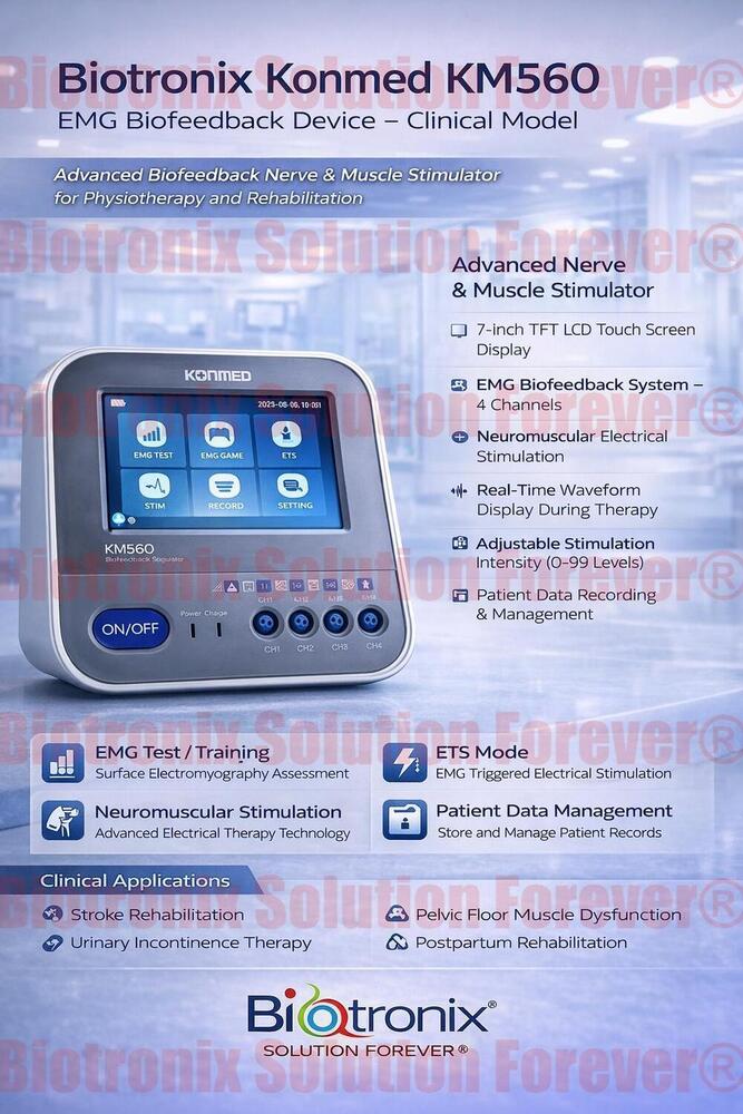 Konmed KM-560 4 Channel EMG Biofeedback Device for Clinic