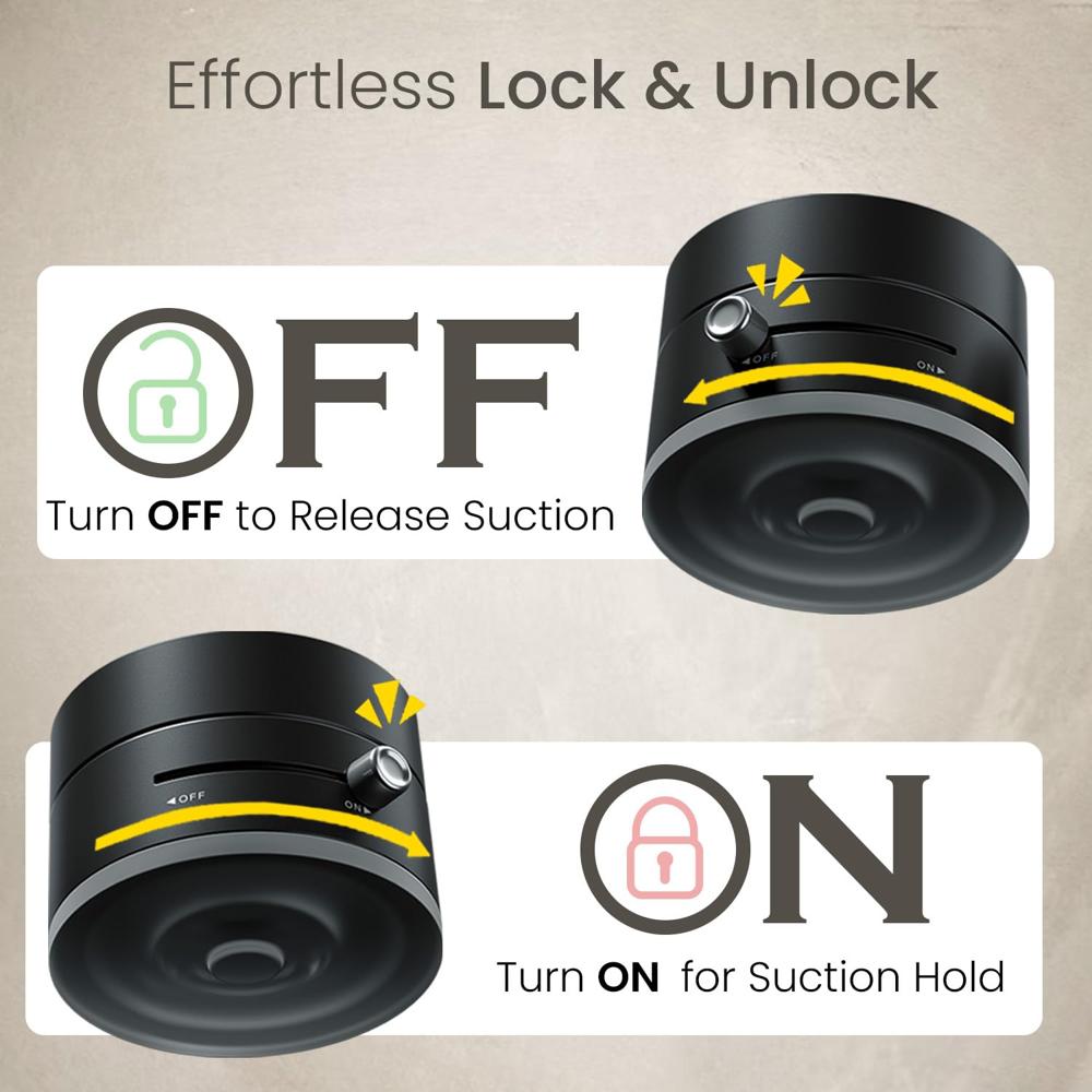 Portronics Hold X Magnetic Vacuum Suction Mobile Holder, Multiple Angle Adjustment, Retractable, Strong