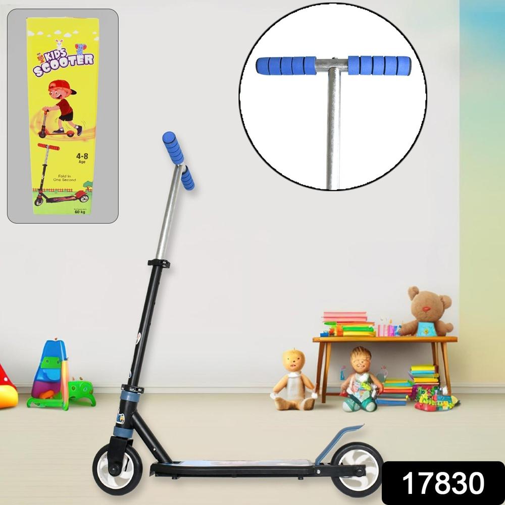 Foldable Kids Ride-On Scooter Wheel, Height Adjustable (4-8 Yrs, Multicolor) - Material: Plastic/Steel