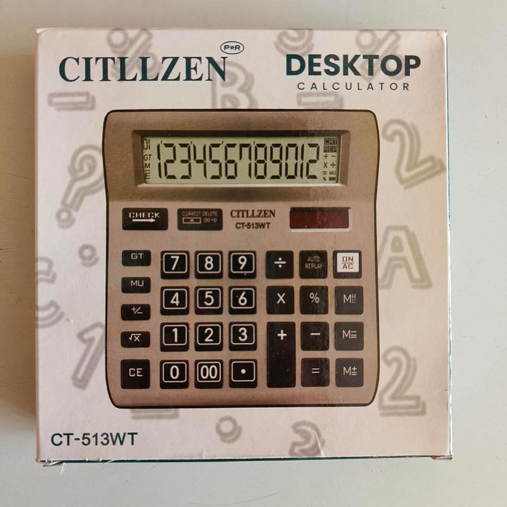 CITLLZEN CT-513WT ELECTRIC CALCULATOR.