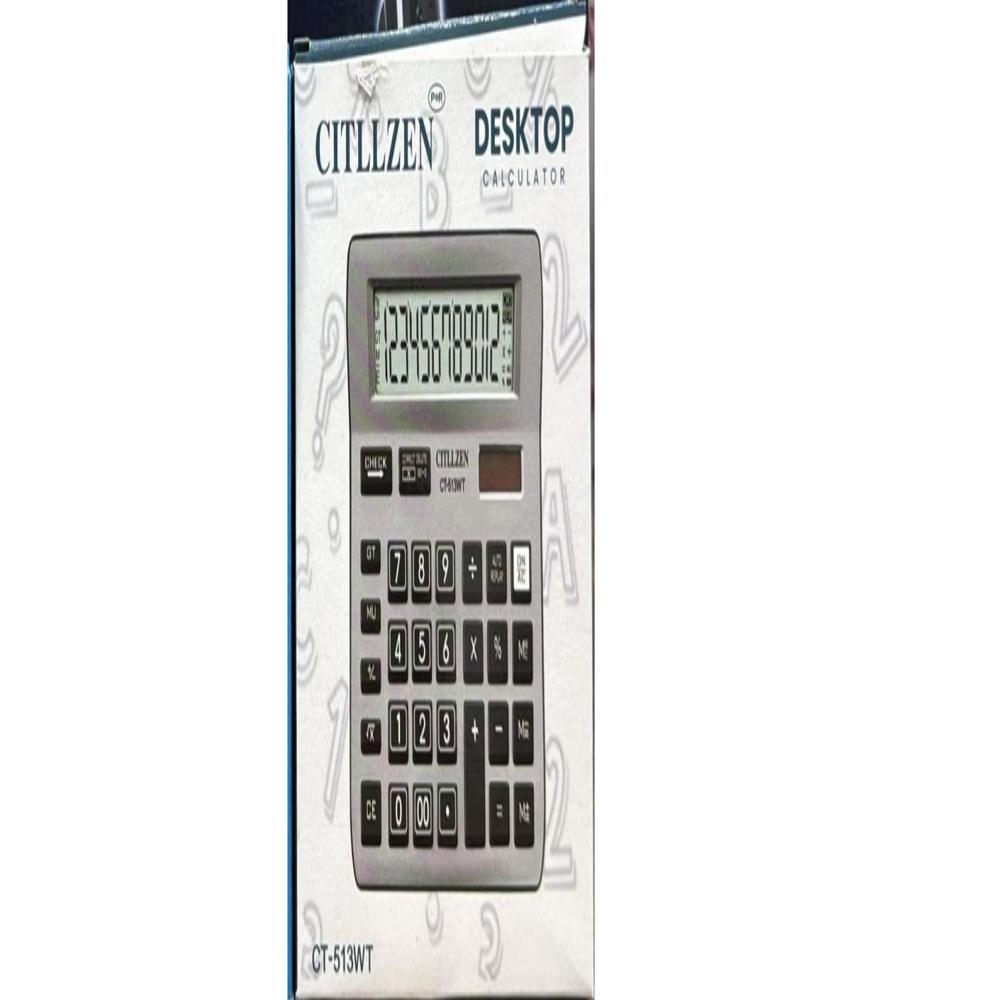 CITLLZEN CT-513WT ELECTRIC CALCULATOR.