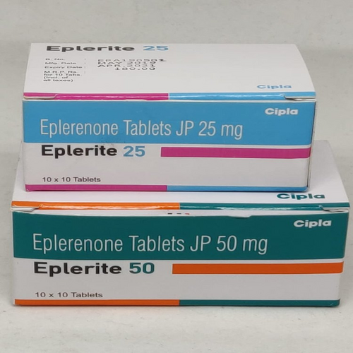 Eplerite 50 mg Tablet, Eplerenone Hypertension Heart Failure Medicine