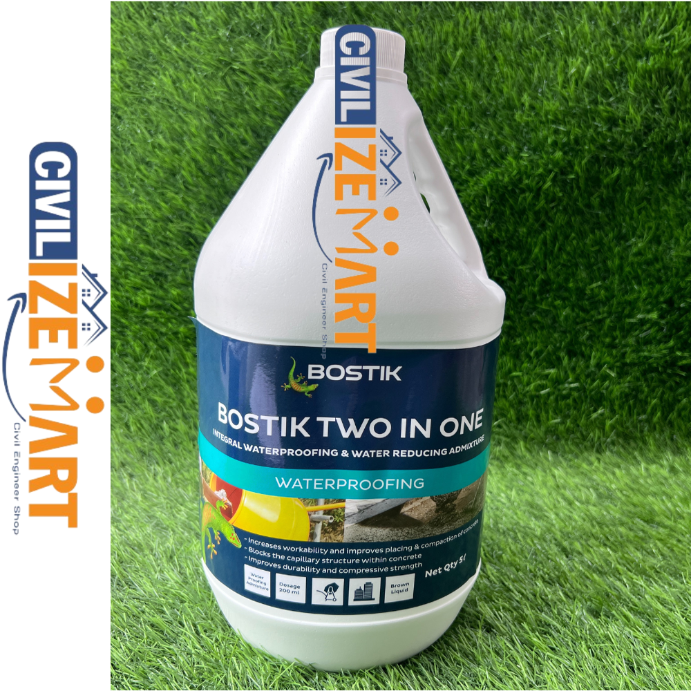Bostik Two In One Waterproofing Coating - Application: Concrete Roof Slabs