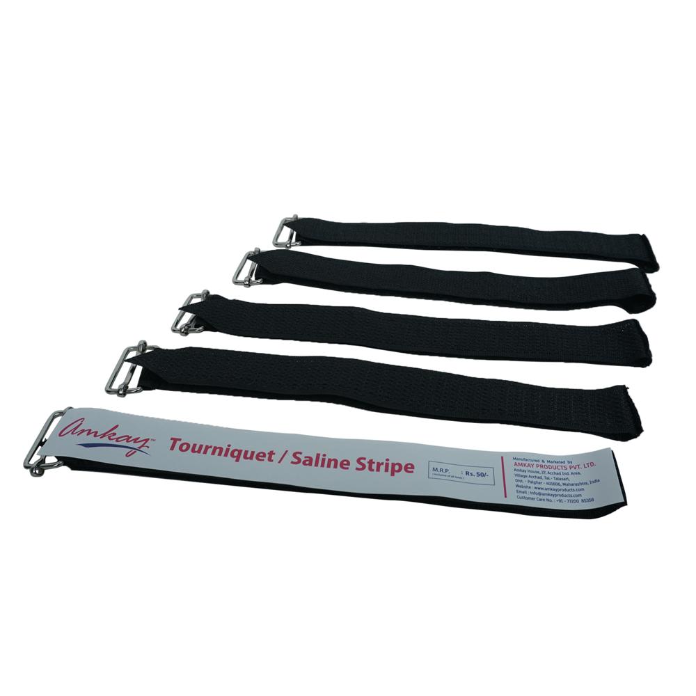 Surgical Tourniquet - Velcro Material, Various Sizes Available, White Color | Ideal For Hospitals And Laboratories