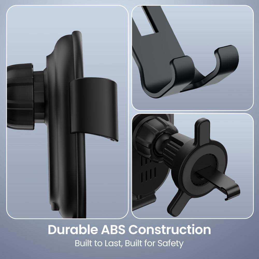 Portronics Charge Clamp 4 Wireless Car Charger with 15 Watts