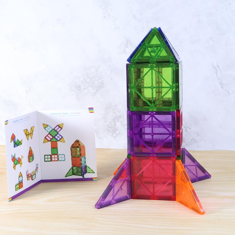 Magnetic Building Tiles - (26 Pc / Set) - Material: Plastic