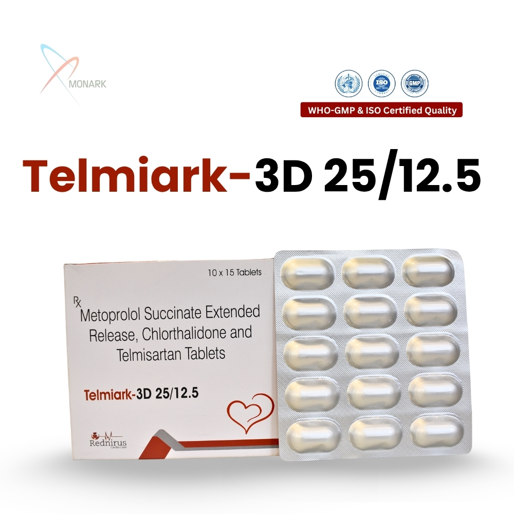 Telmisartan 40mg + Metoprolol 25MG Succinate + Chlorthalidone 12.5 MG  TAB 