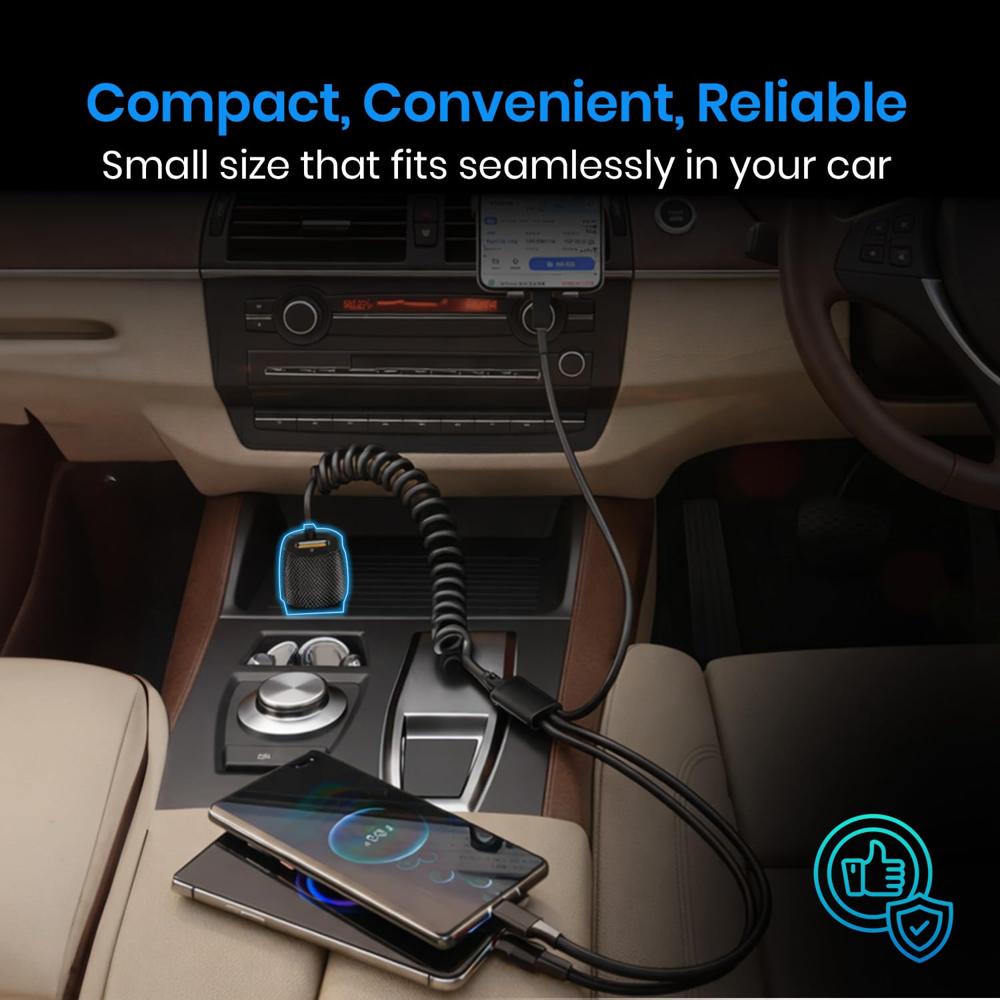 Portronics Car Power 3X, 17W Car Charger with 12W Built