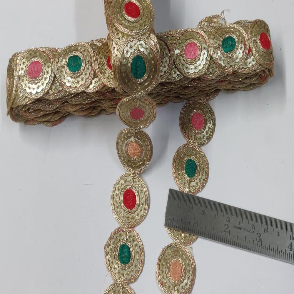 Embroidery Fancy Lace - Color: Multi Colour