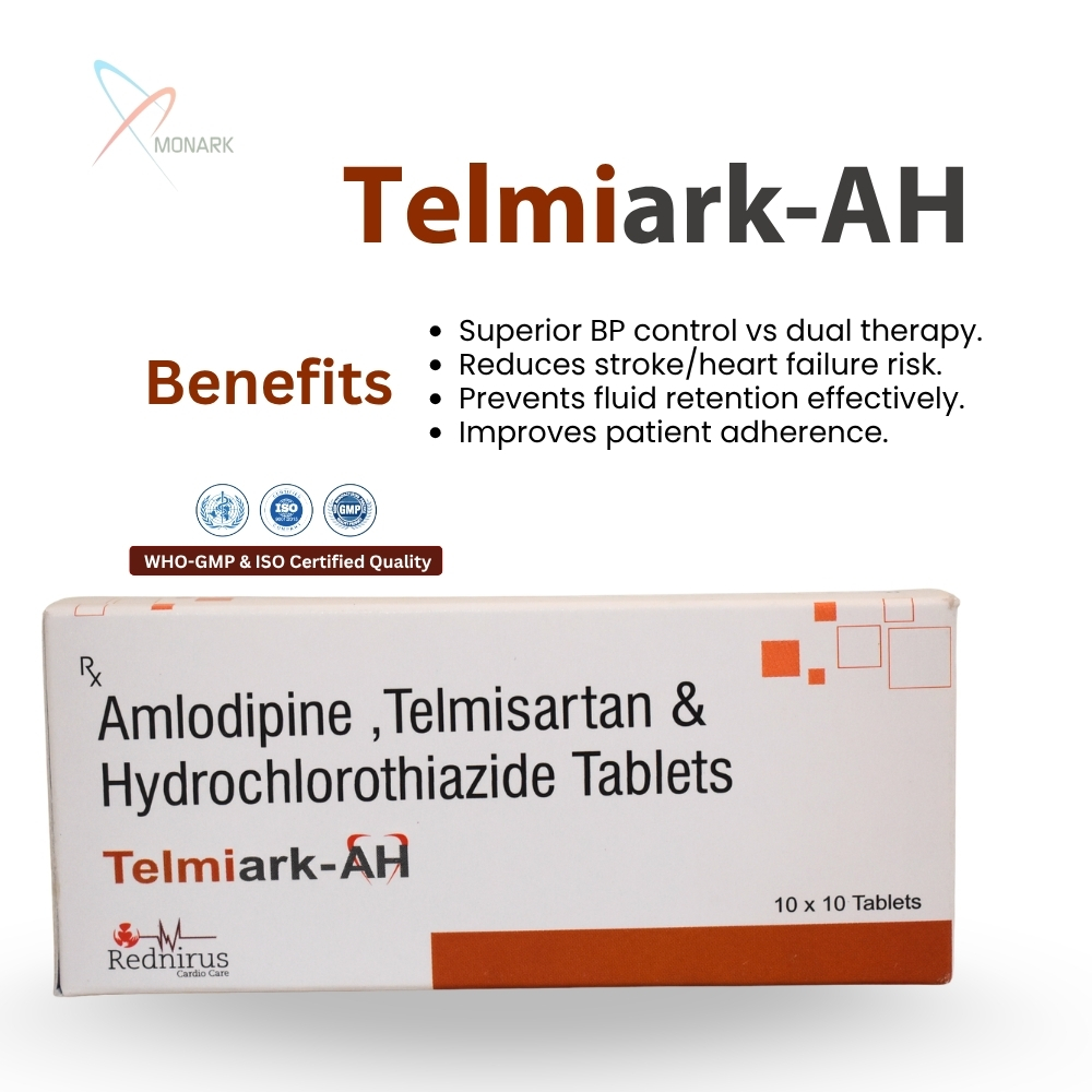 Amlodipine 5mg + Telmisartan 40mg + Hydrochlorothizide 12.5mg Tablets