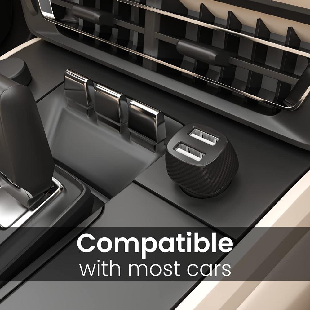 Portronics Car Power 5 12W Fast Car Charger Comes with Micro USB