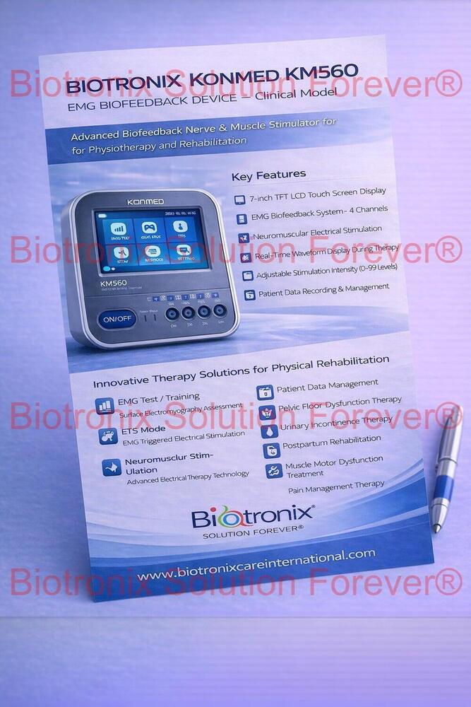 Konmed KM-560 Biofeedback Machine with Electrical Muscle Stimulator