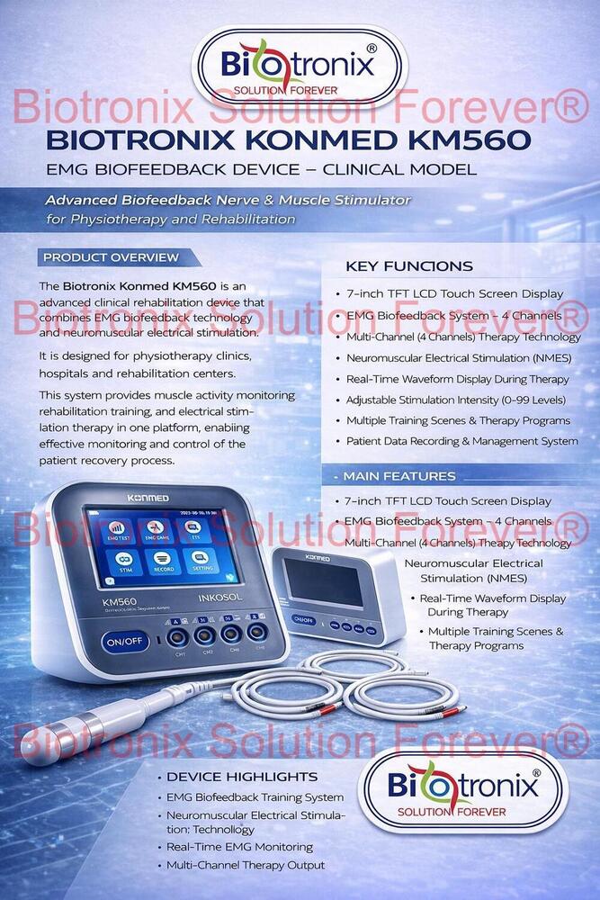 Konmed KM-560 EMG Biofeedback Machine for Sports Recovery