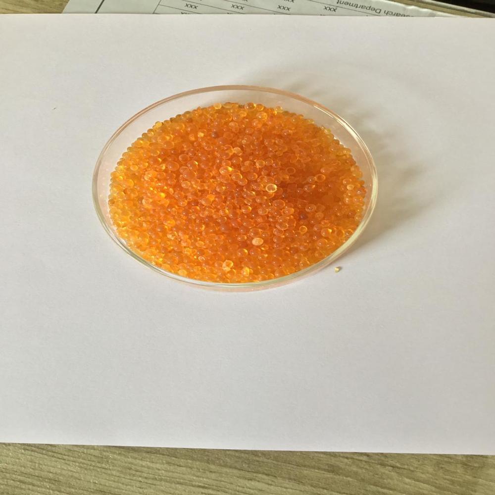 Colorless Indicating Type Orange Silica Gel Beads