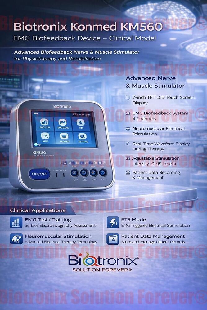 Konmed KM-560 4 Channel EMG Biofeedback System for Hospitals