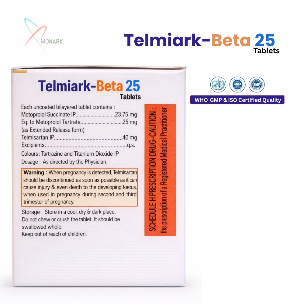 Telmisartan 40 MG + Metoprolol 25MG Succinate Extended Release TAB 
