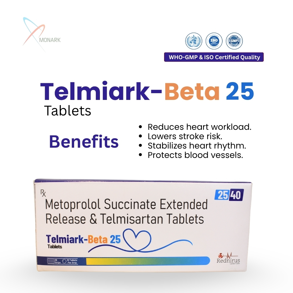 Telmisartan 40 MG + Metoprolol 25MG Succinate Extended Release TAB 
