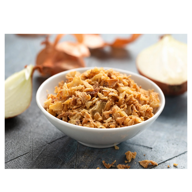 White coated fried onion