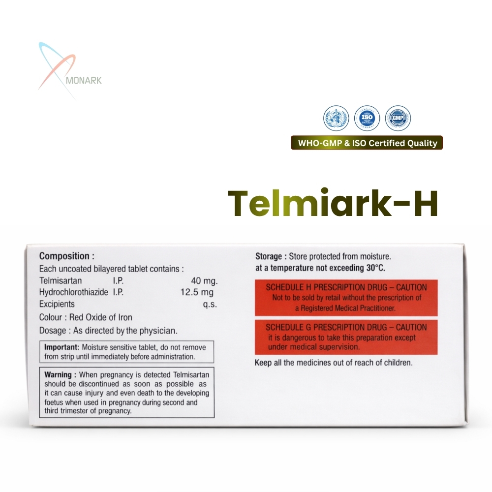Telmisartan 40mg + Hydrochlorothiziade 12.5mg Tablet