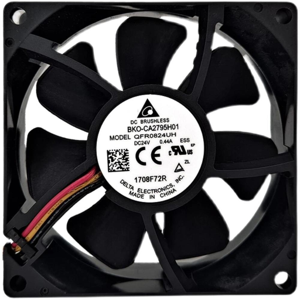 DELTA QFR0824UH 24V DC 0.44A 8025mm Ball Bearing Industrial Inverter Axial Cooling Fan