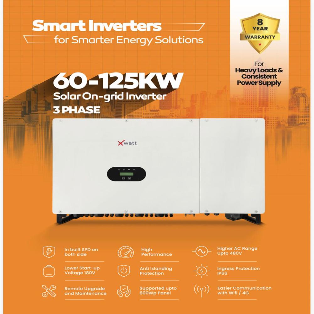 60-125 kw solar on grid inverter