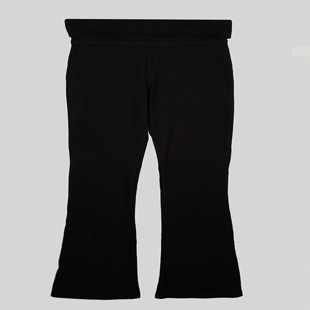 W13600 | NO BOUNDARIES Ladies Folded Flared Pants