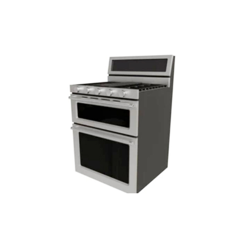 Wall Fitted Double Oven With Aluminium Thermostat