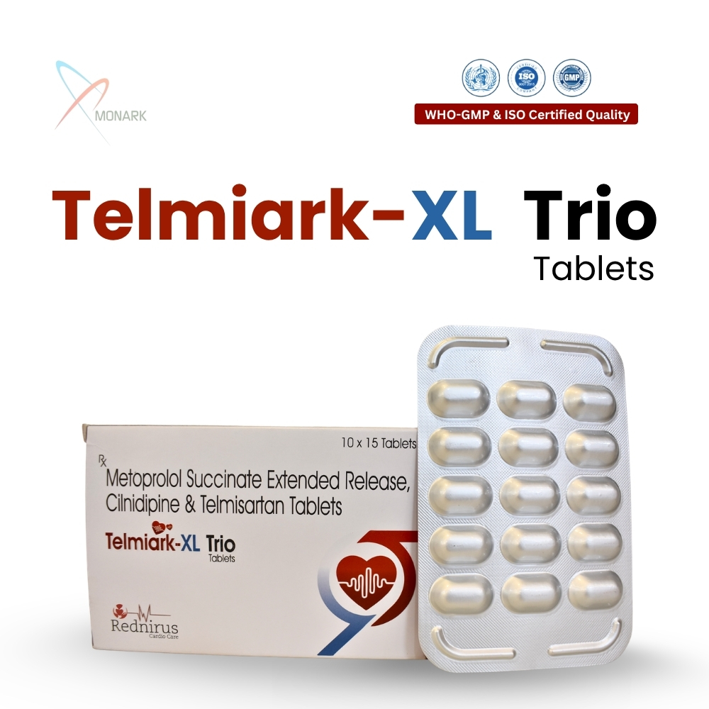 Metoprolol 50MG Succinate Extended Release +Telmisartan 40 MG  +Cilnidipine 10mg tab 