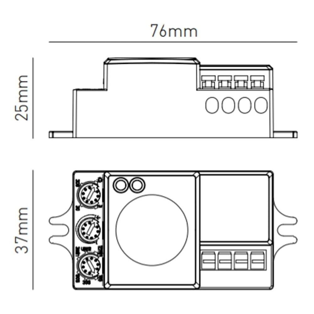 Microwave Motion Sensor Detector Switch, TS-11