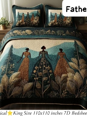 7D digital print double bedsheet 110*110